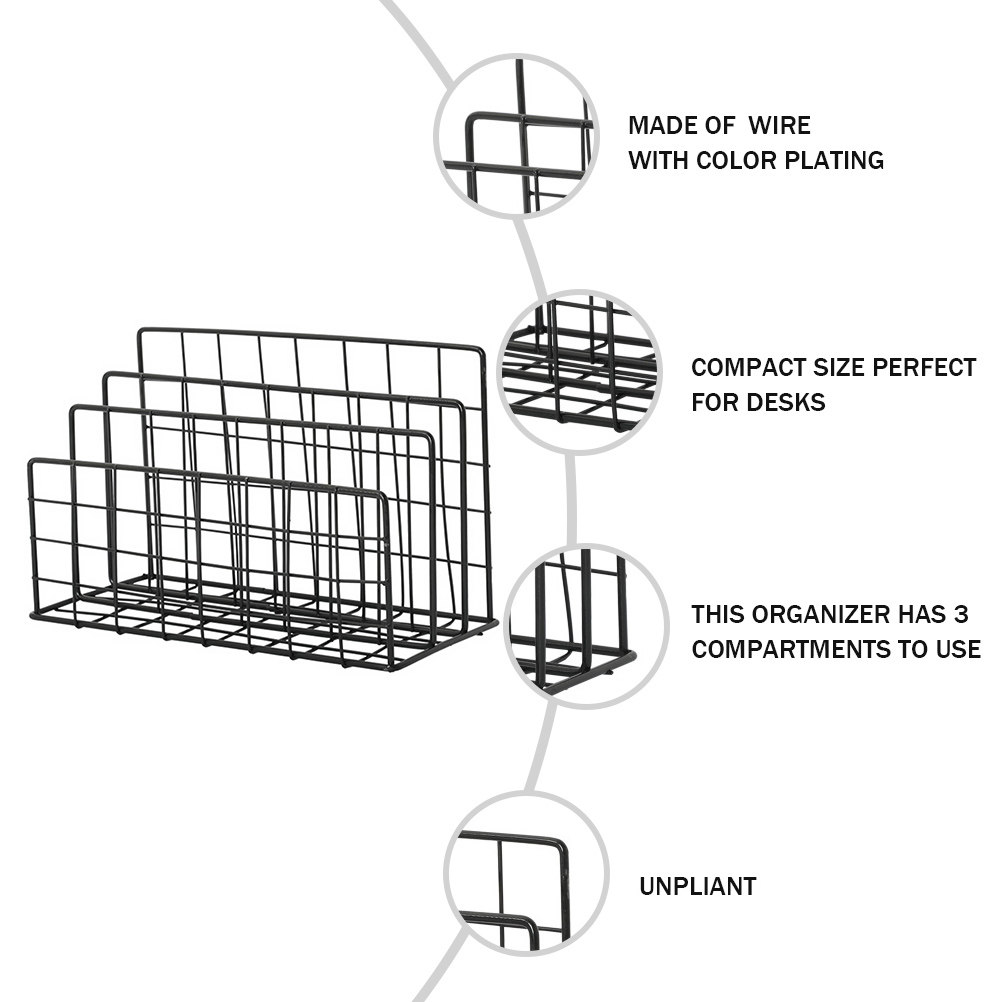 Desktop Metal Mail Organizer R - Magazine Holder Rack review and price