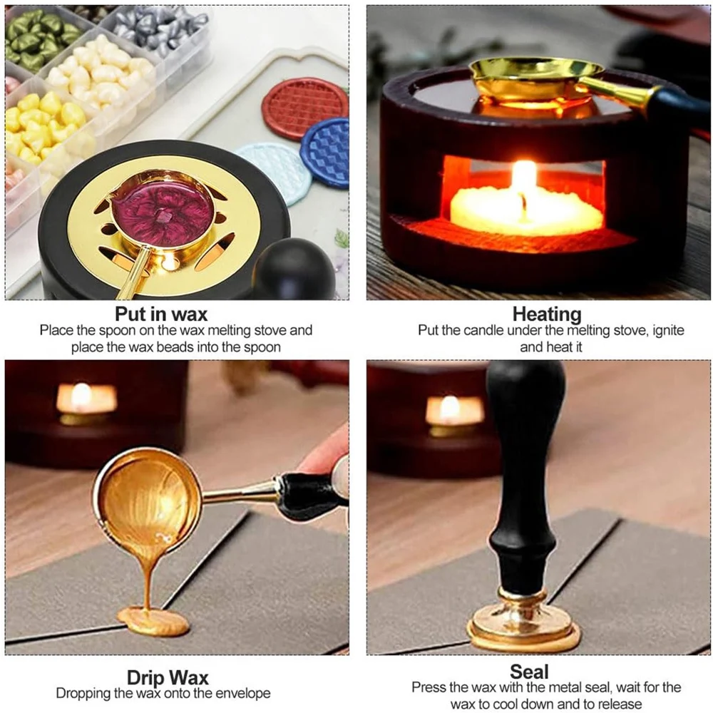 2/3Pcs Sealing Wax Stamps Set  - Wax Seal Stamp Set review and price