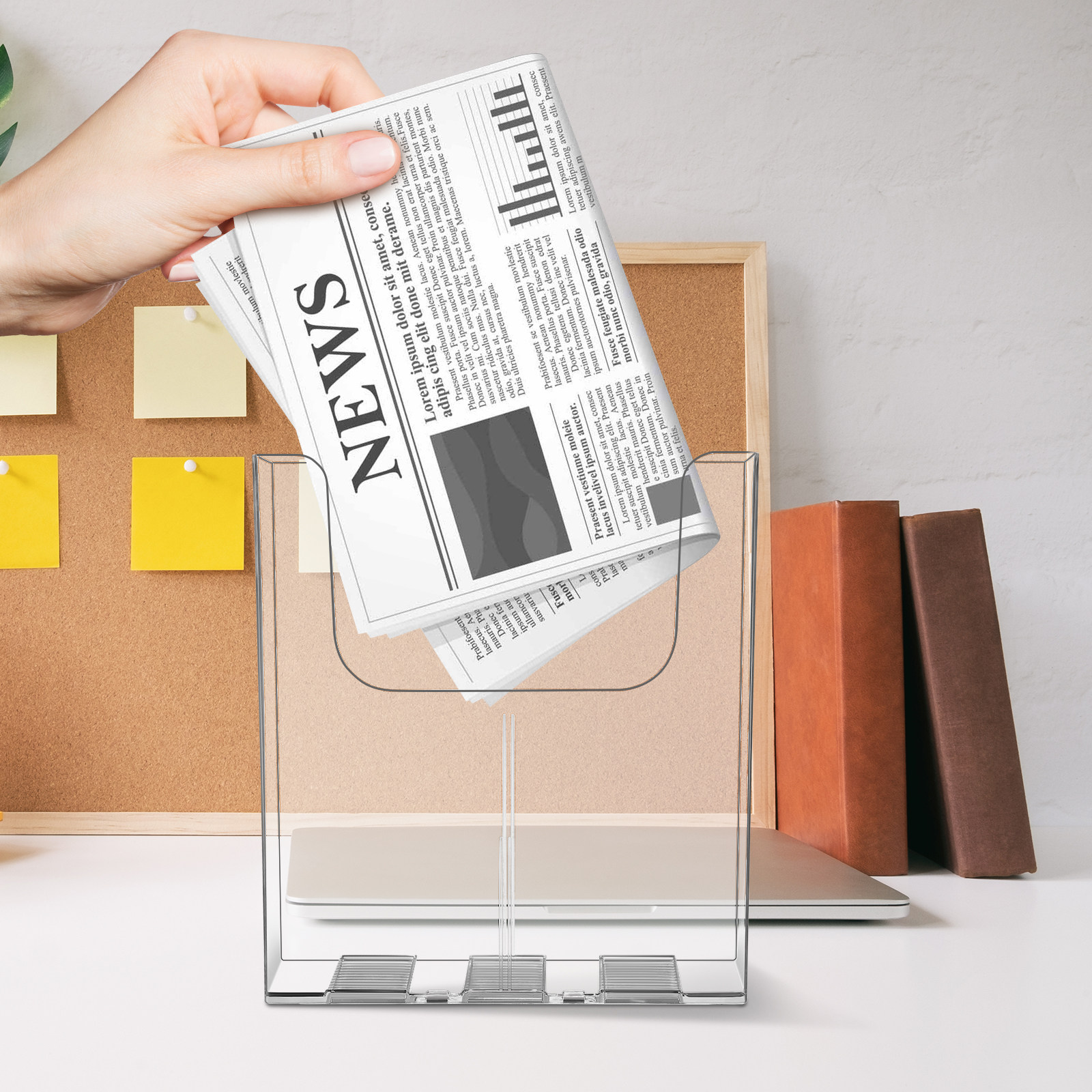 2Pcs Clear Acrylic Wall File O - Magazine Holder Rack review and price