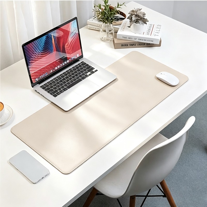 1pc Large Faux Leather Mouse P - Leather Desk Pad review and price