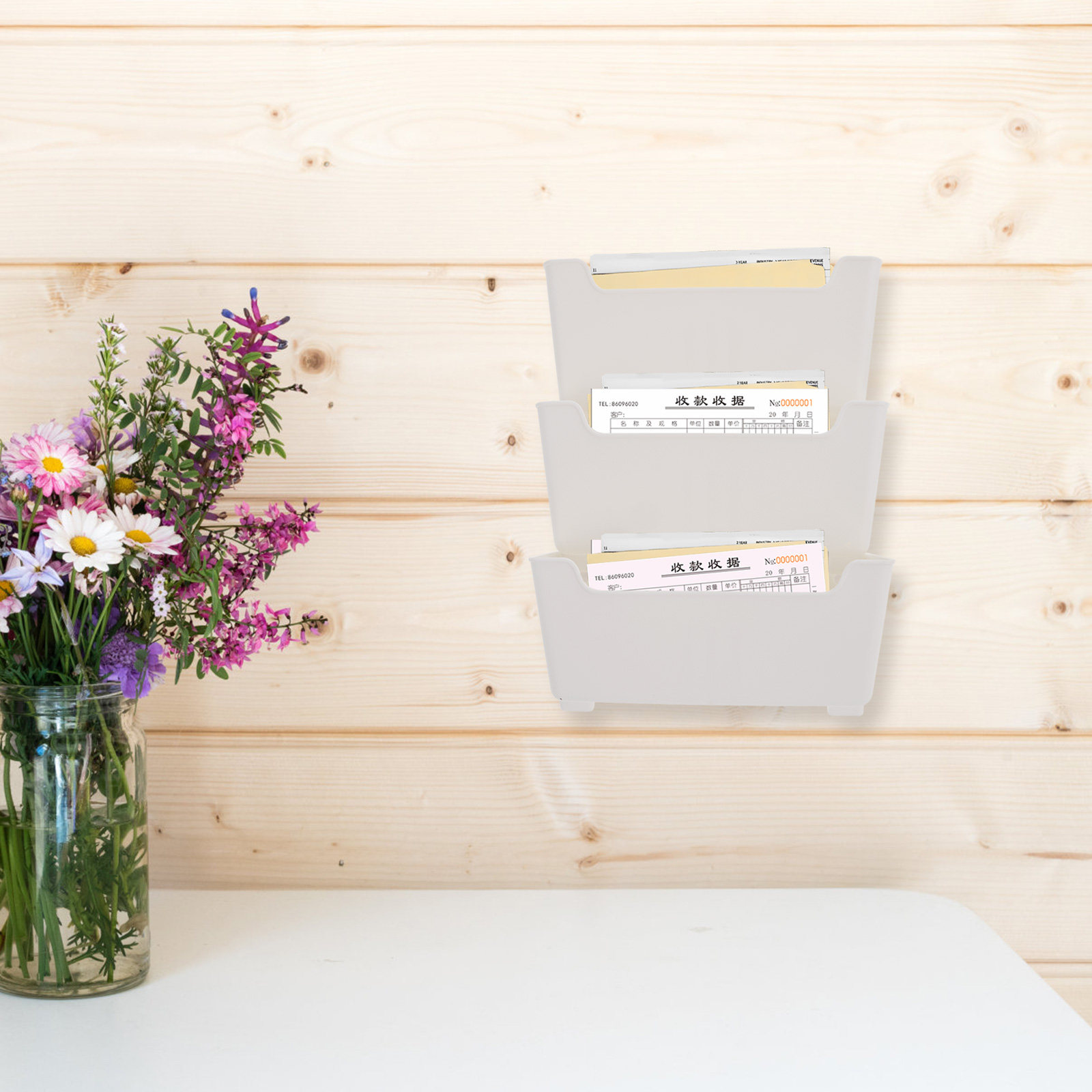 1Set Clear Wall File Organizer - Magazine Holder Rack review and price